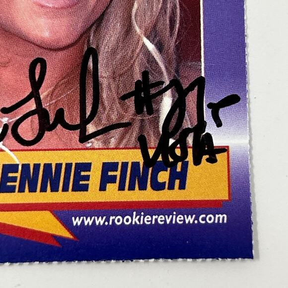 Jennie Finch Autographed Trading Card 2003 Rookie Review Signed Authenticated - Picture 6 of 10